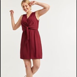 Double Wrap Dress with Front Tie